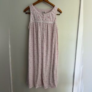 vintage pink floral nightgown